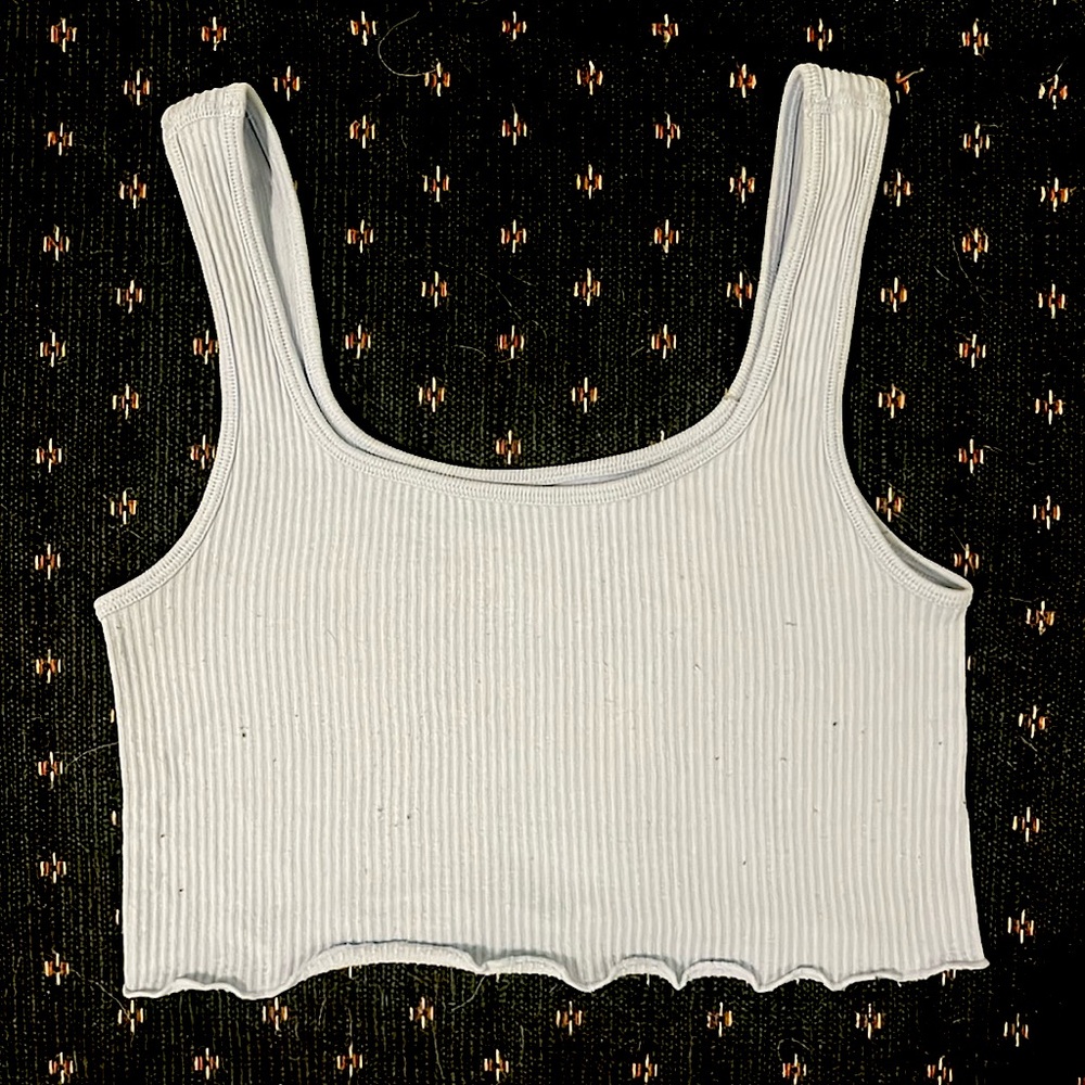 Women’s light blue crop top